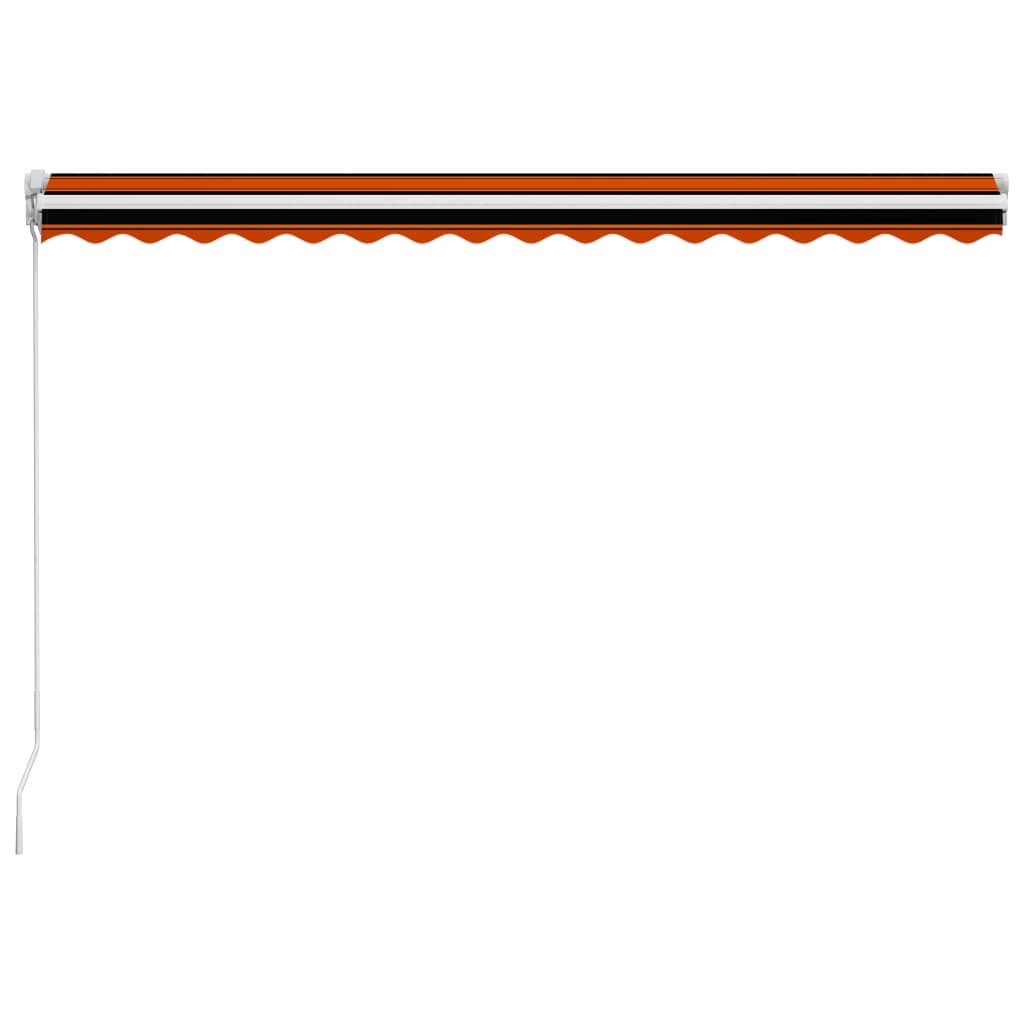 manoga CH | 3051216 Einziehbare Markise Handbetrieben 400 x 300 cm Orange und Braun
