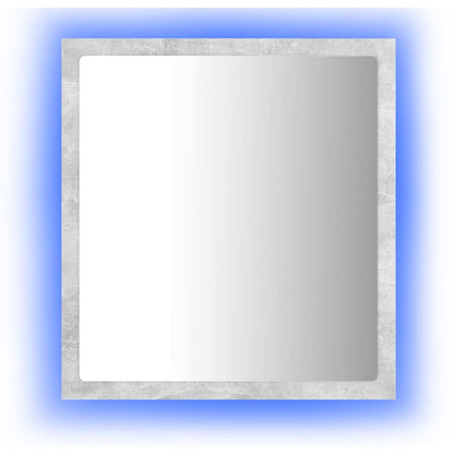 manoga CH | 804912 LED-Badspiegel Betongrau 40x8,5x37 cm Acryl