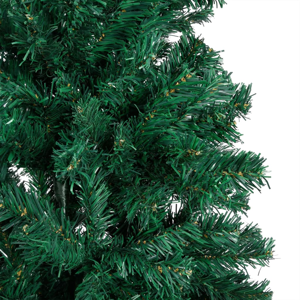 manoga CH | 3077621 Künstlicher Weihnachtsbaum mit Beleuchtung & Kugeln Grün 150 cm
