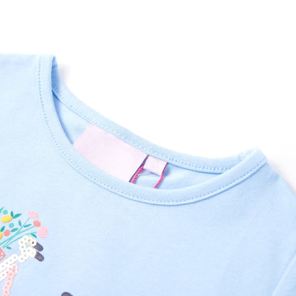 manoga CH | 11076 Kinder-T-Shirt Hellblau 116