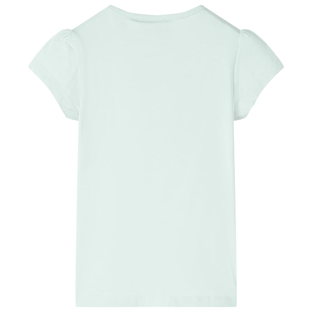manoga CH | 10426 Kinder-T-Shirt Helles Minzgrün 116