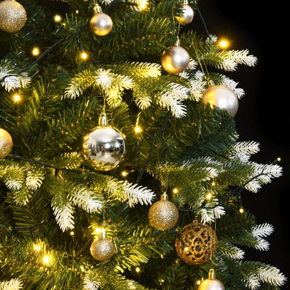manoga CH | 3210302 Künstlicher Weihnachtsbaum Klappbar 150 LEDs & Kugeln 150 cm